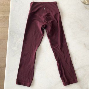 NWOT Lululemon Align Crop legging / tight (Cassis) Nulu